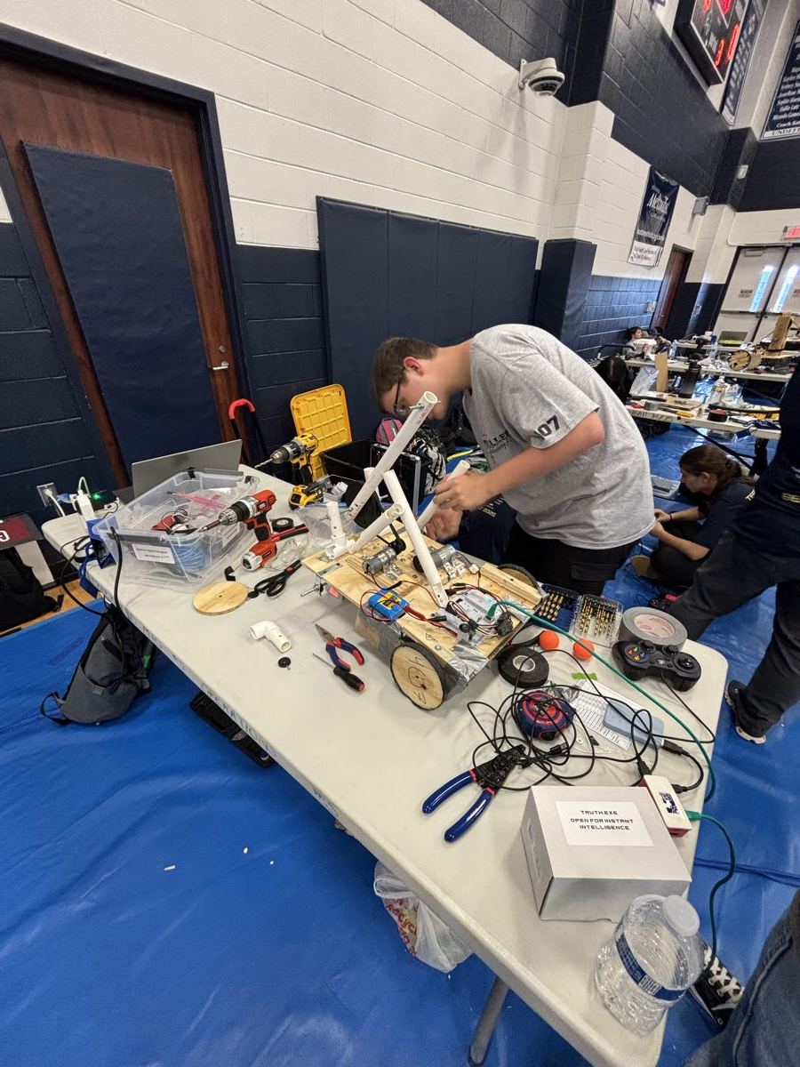 Waller Robotics students at a competition